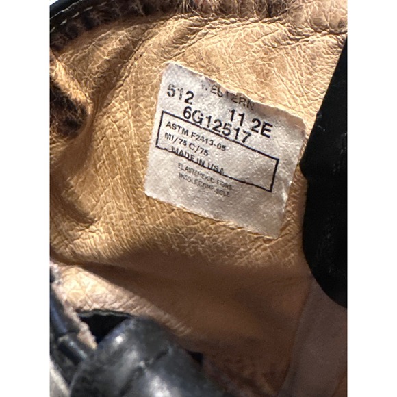 AZTEC Western‎ Ankle Boots Black Leather Pull On Round Toe Made in USA - Picture 3 of 9